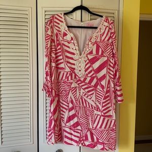 Lilly Pulitzer long sleeve dress pink!